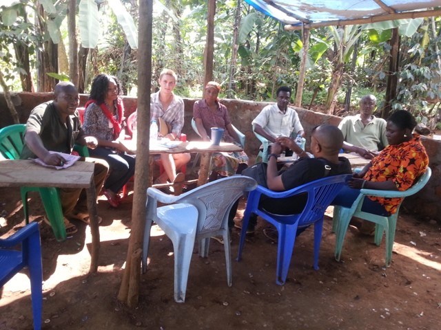 Community meeting with SAWA, Lishe Bora, and Kilema residents.