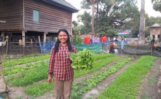 KLK family holding cabbage