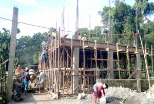 Ninth week of construction of vocational training center 