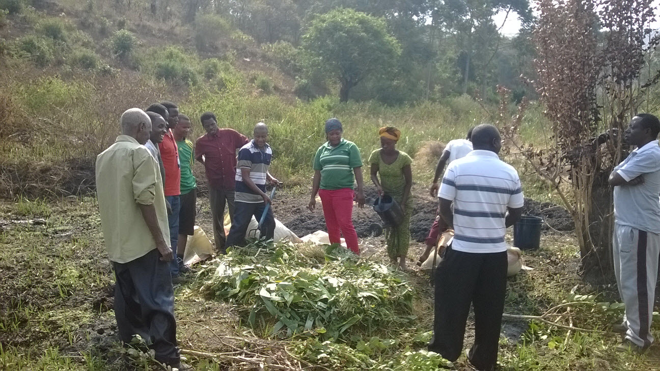 Compost training in Ngara.
