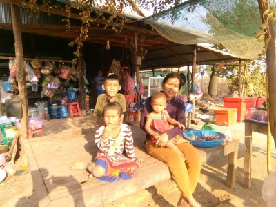Lem Chan family with shop